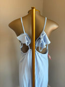 Vestido longo plissado