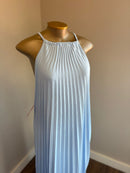 Vestido longo plissado